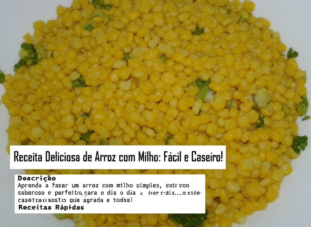 Receita Deliciosa de Arroz com Milho: Fácil e Caseiro!