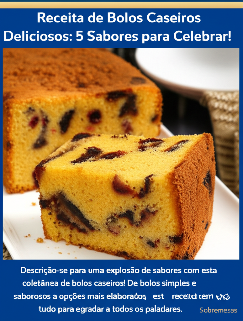 Receita de Bolos Caseiros Deliciosos: 5 Sabores para Celebrar!