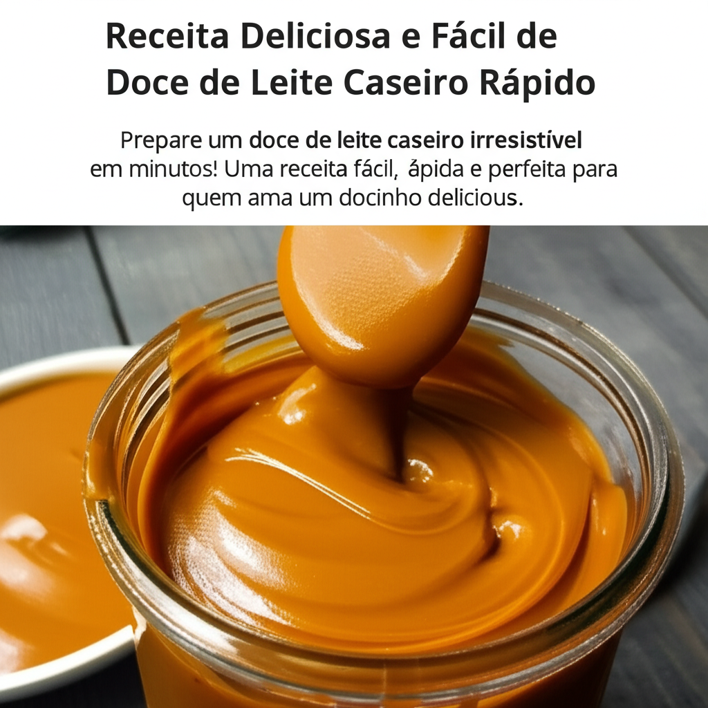 Receita Deliciosa e Fácil de Doce de Leite Caseiro Rápido