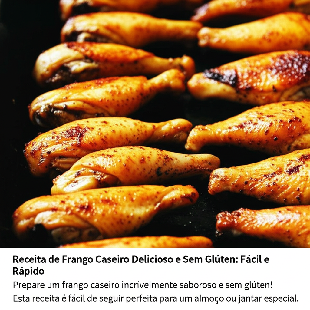 Receita de Frango Caseiro Delicioso e Sem Glúten: Fácil e Rápido