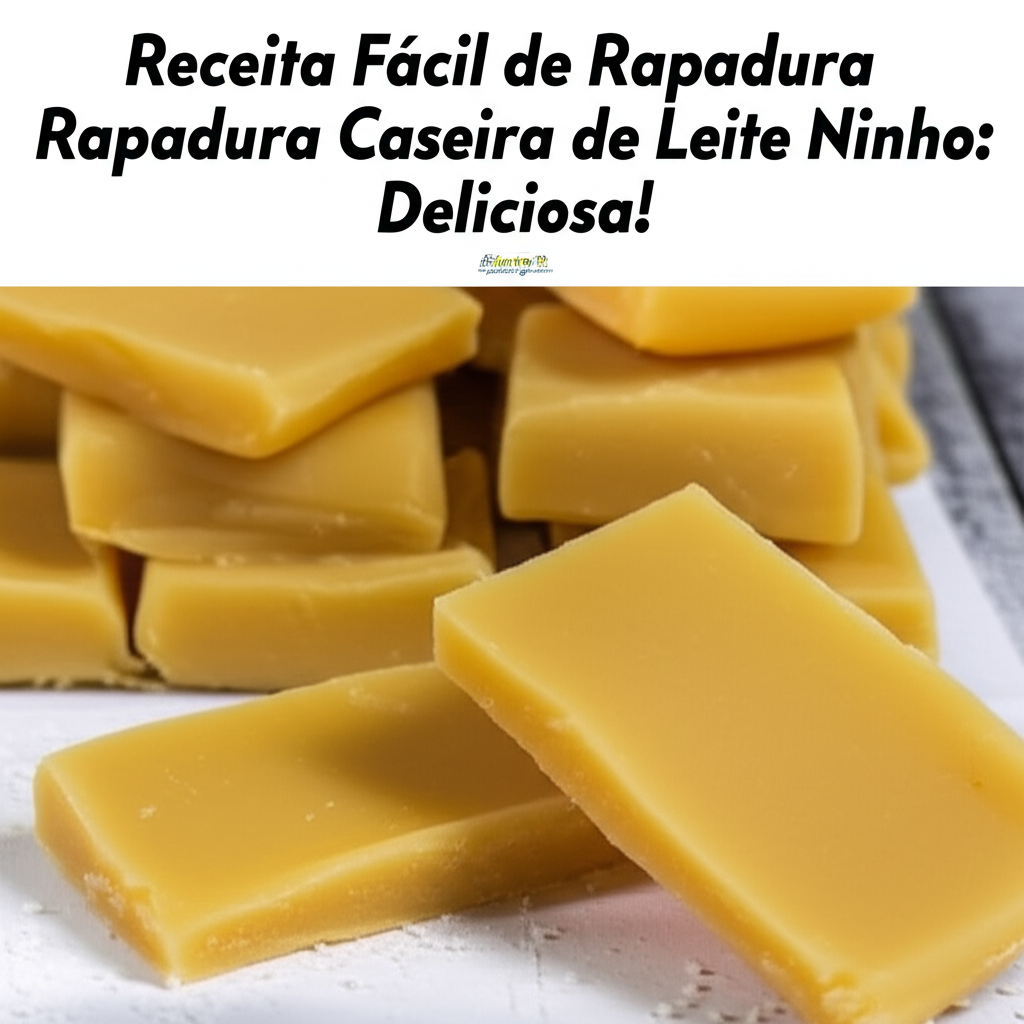 Receita Fácil de Rapadura Caseira de Leite Ninho: Deliciosa!