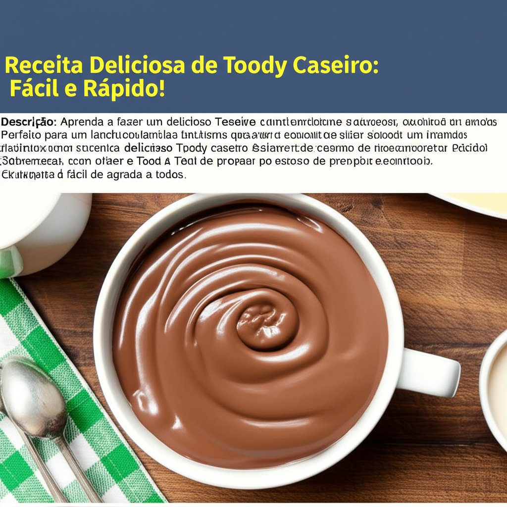 Receita Deliciosa de Toody Caseiro: Fácil e Rápido!
