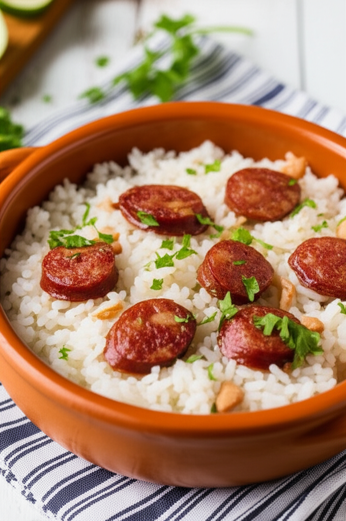 Receita Deliciosa: Arroz, Feijão e Calabresa Caseiro | Fácil