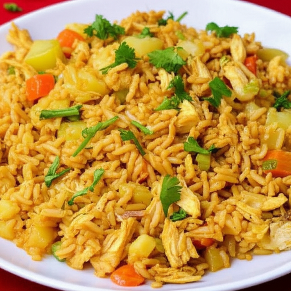 Receita Fácil e Deliciosa: Arroz com Frango Desfiado e Batata Caseiro