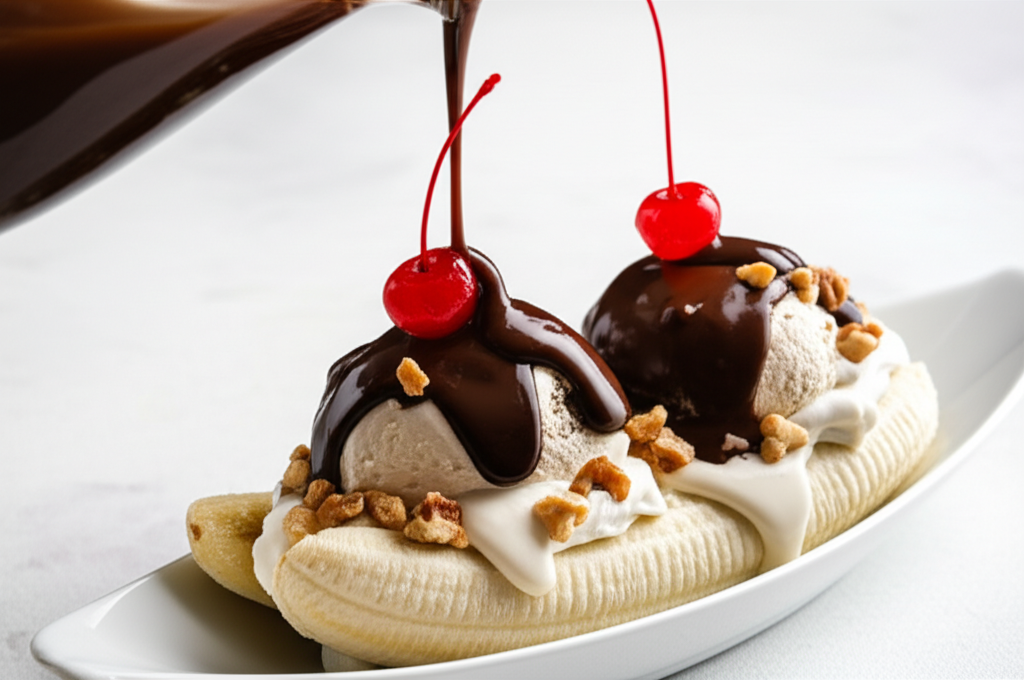 Receita Fácil e Rápida: Banana Split Caseiro com Leite Condensado!