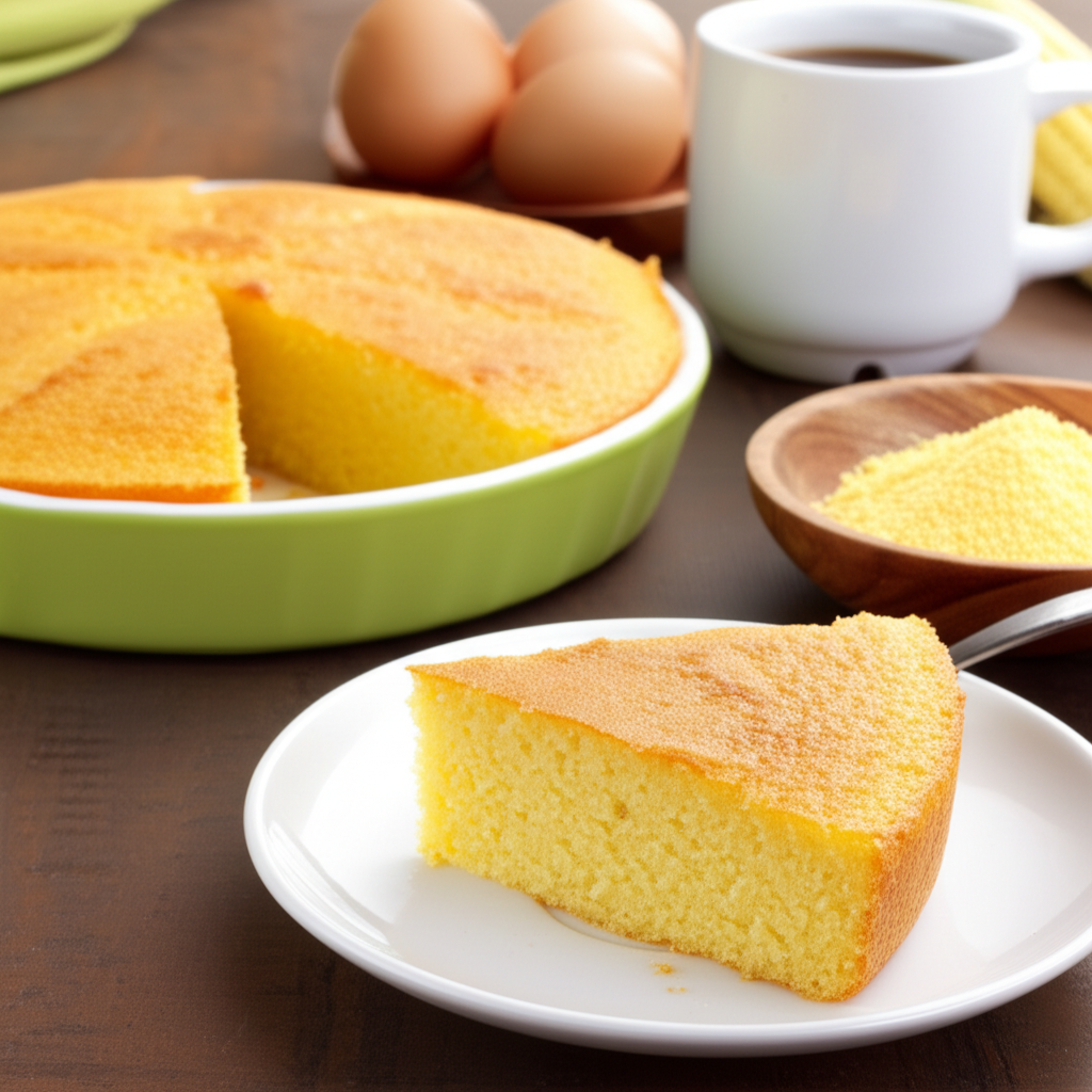 Receita Rápida e Fácil de Bolo de Fubá Cremoso Caseiro Delicioso