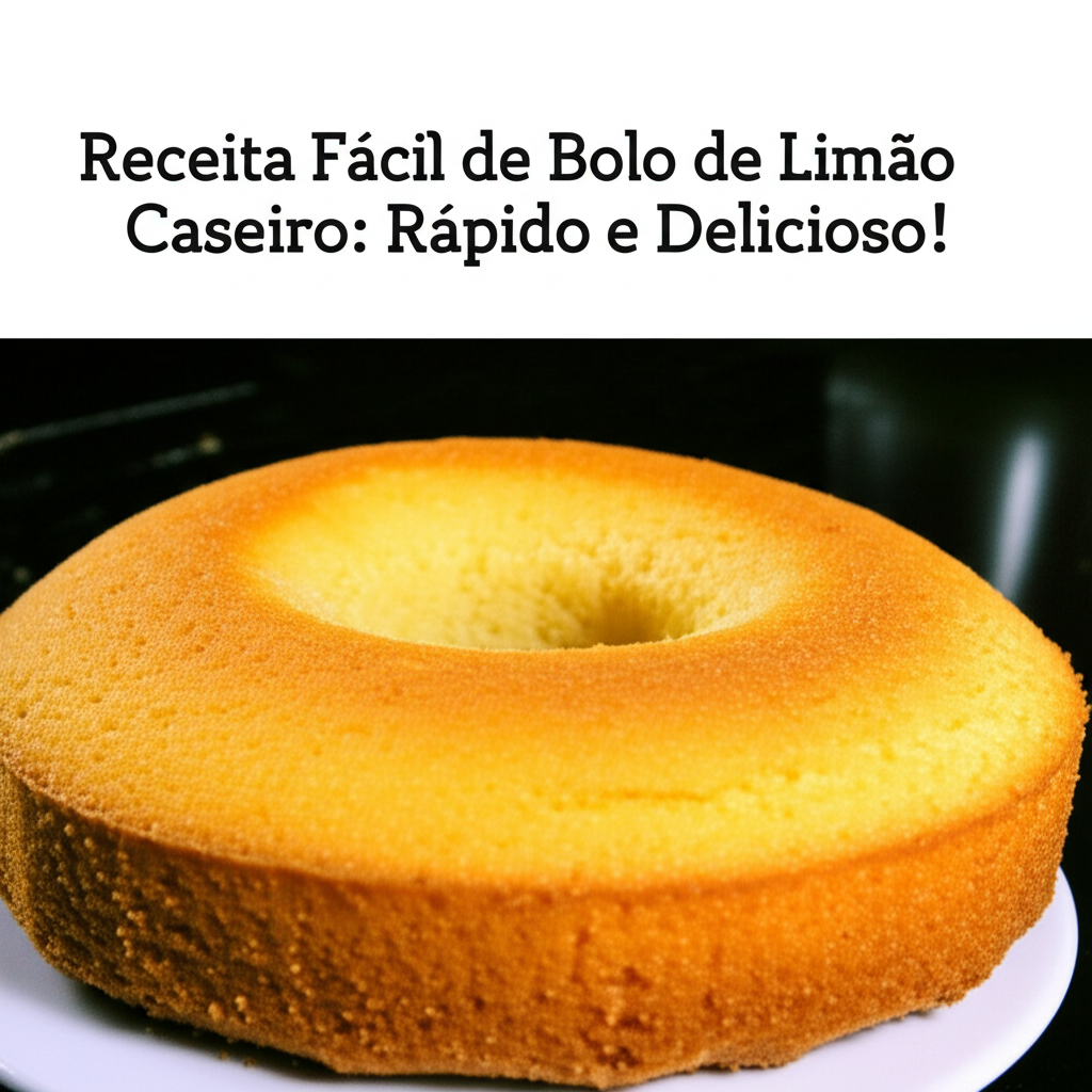Receita Fácil de Bolo de Limão Caseiro: Rápido e Delicioso!