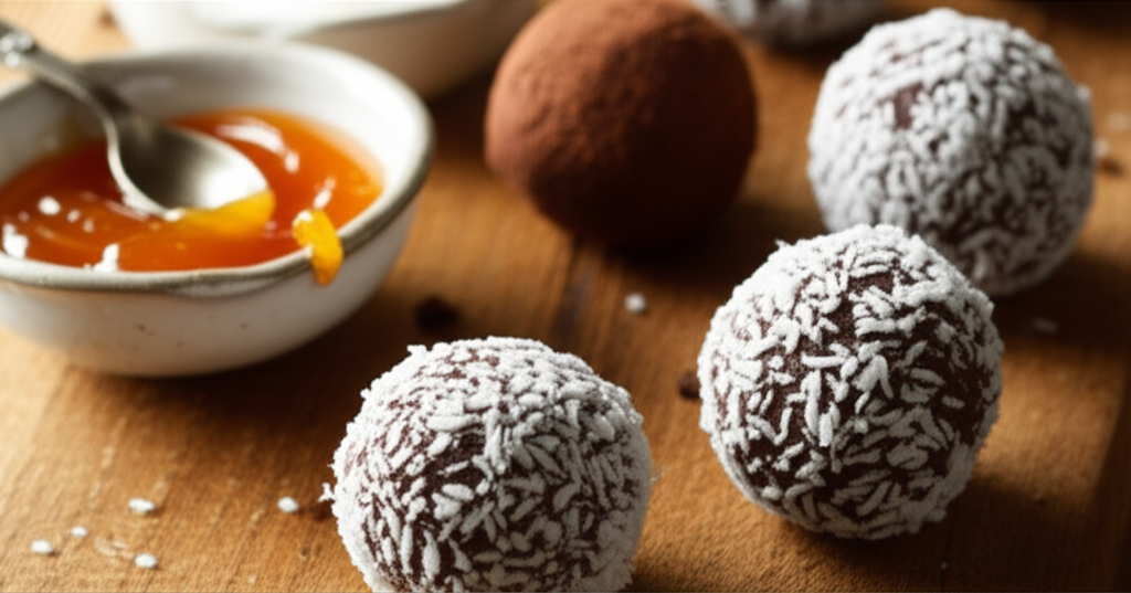 Receita Fácil de Bombons Cremosos de Coco com Cacau Caseiros