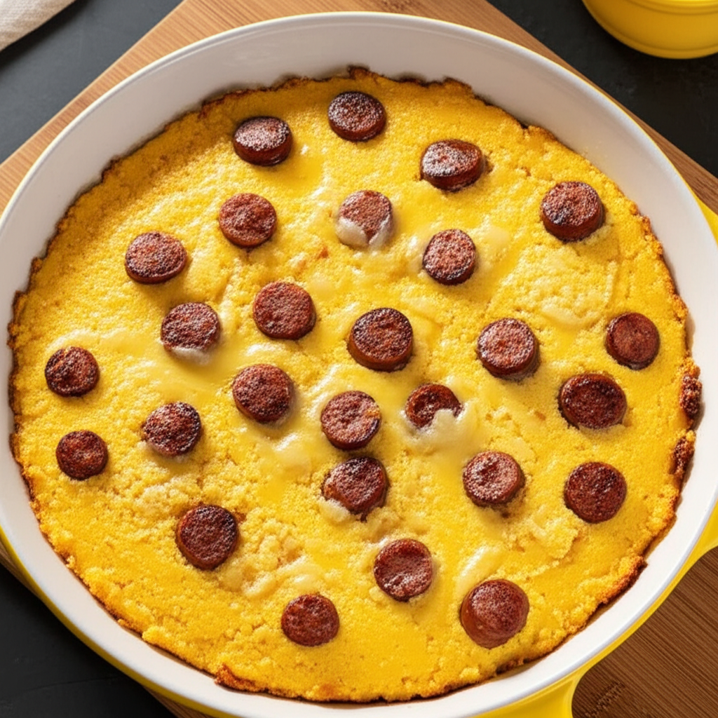 Receita Fácil de Flocão Cremoso com Linguiça Toscana e Queijo