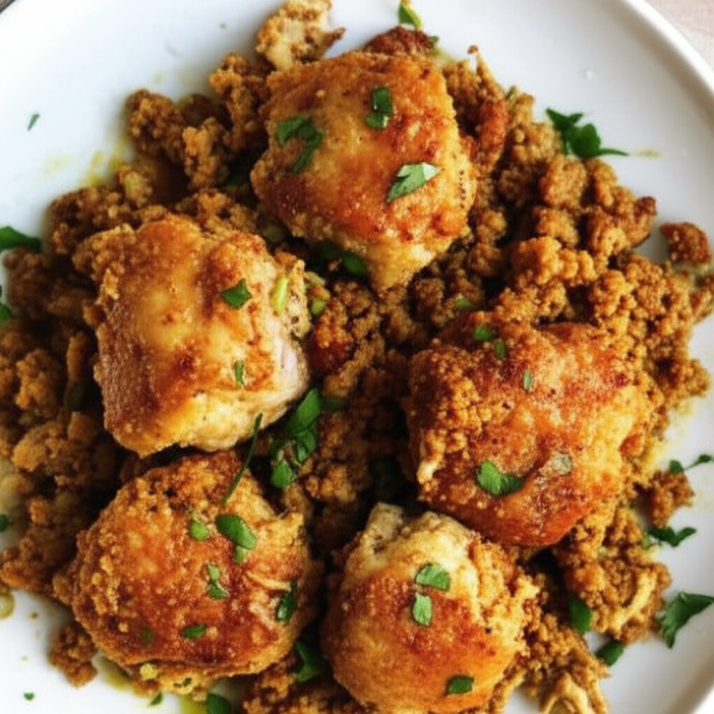 Receita Fácil e Deliciosa de Frango com Carne Moída Caseiro
