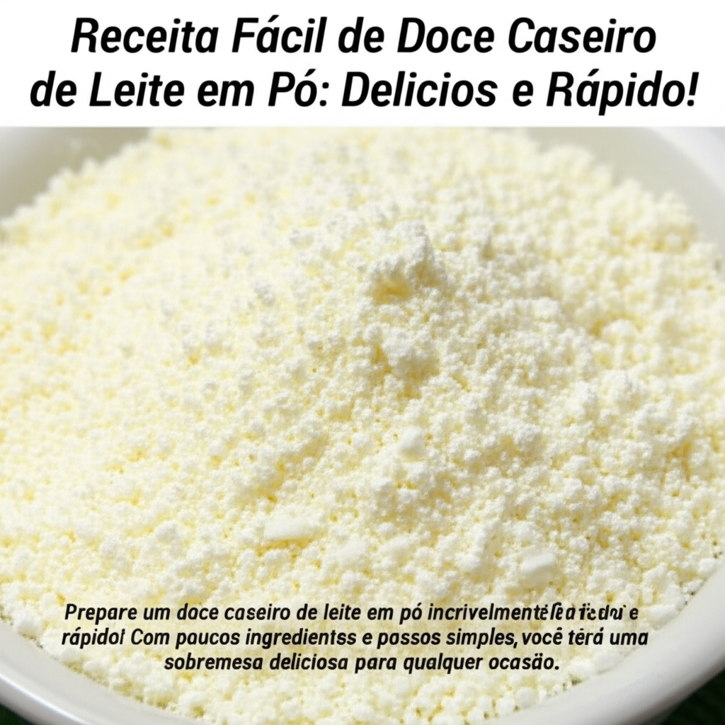 Receita Fácil de Doce Caseiro de Leite em Pó: Delicioso e Rápido!
