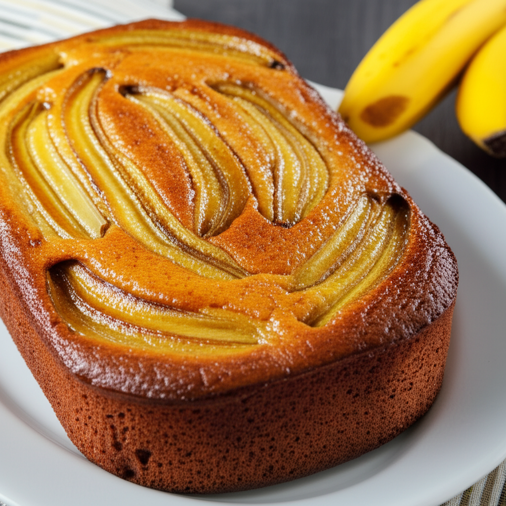 Receita Fácil e Deliciosa de Bolo de Banana Caseiro