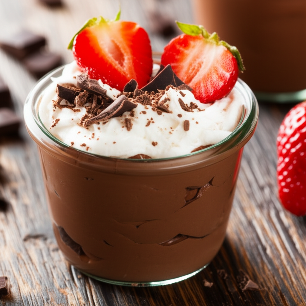 Receita Fácil e Deliciosa de Mousse de Chocolate Caseiro com Creme