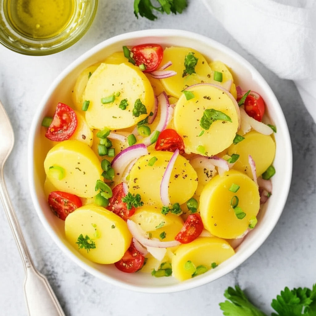 Receita Fácil e Rápida de Salada Deliciosa com Batata Fria Caseira