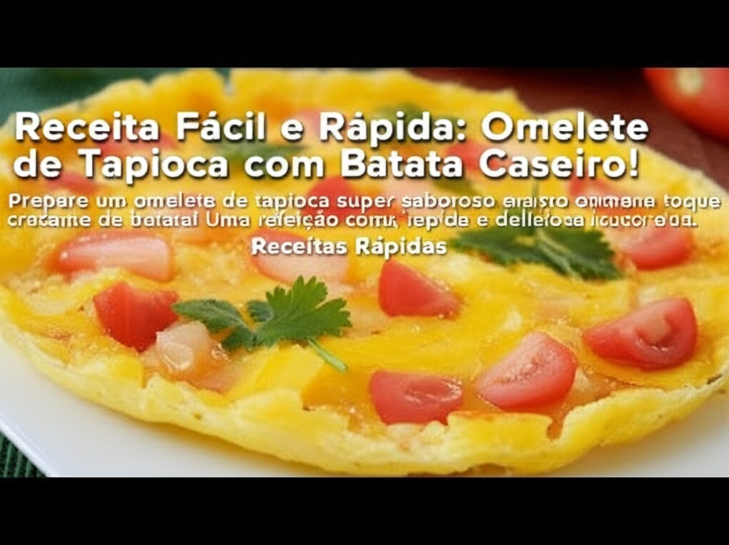 Receita Fácil e Rápida: Omelete de Tapioca com Batata Caseiro!
