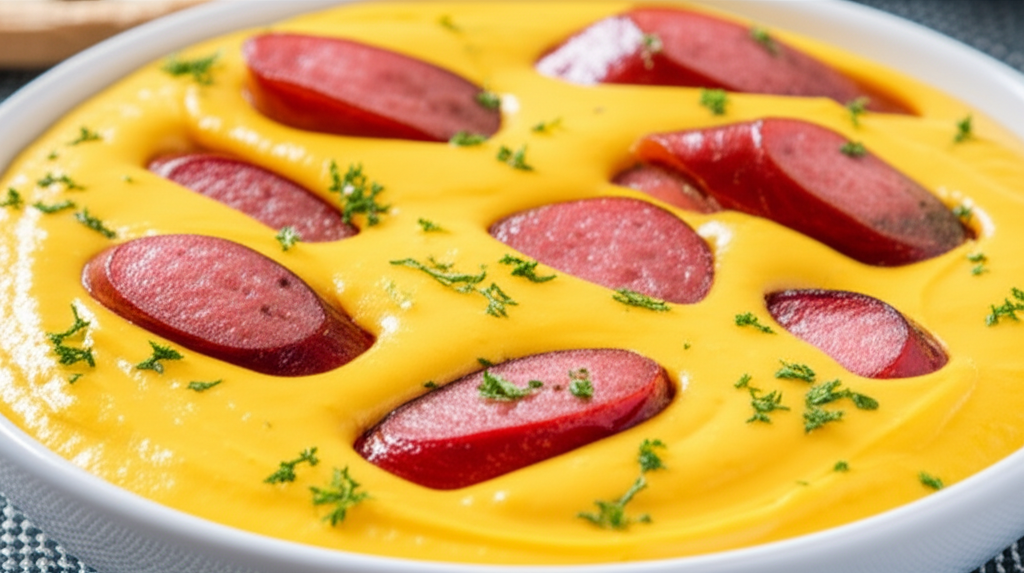 Receita Fácil e Rápida: Salsicha Cremosa com Mucilon Caseiro Delicioso!