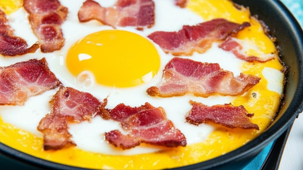 Receita Fácil de Ovos com Bacon e Queijo: Delicioso e Rápido!