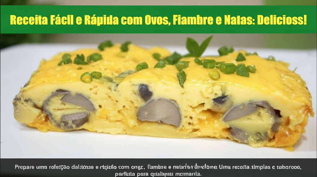 Receita Fácil e Rápida com Ovos, Fiambre e Natas: Delicioso!