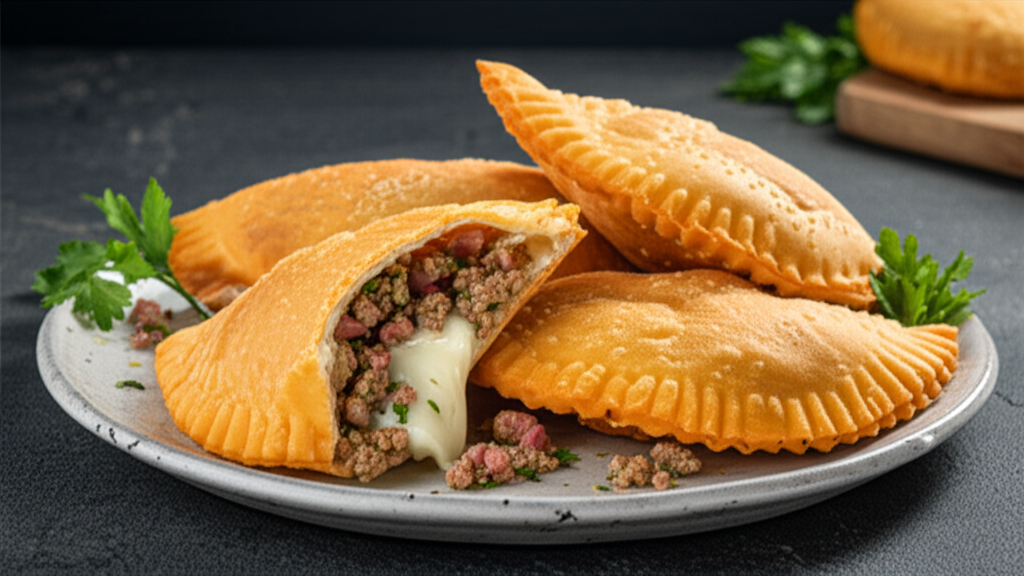 Receita Fácil de Pastel Caseiro Delicioso: Carne, Presunto e Queijo