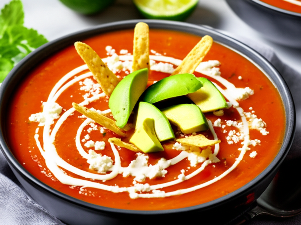 Receita Fácil e Deliciosa: Sopa de Tomate com Abacate Caseira