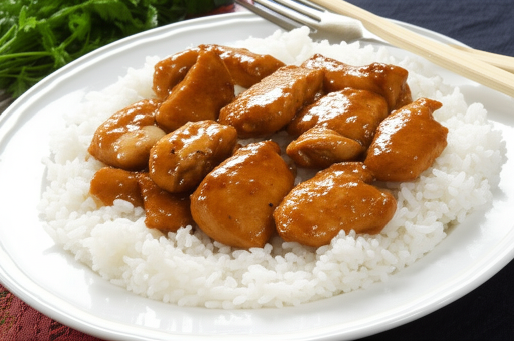 Receita Fácil e Deliciosa de Frango com Arroz Japonês Caseiro