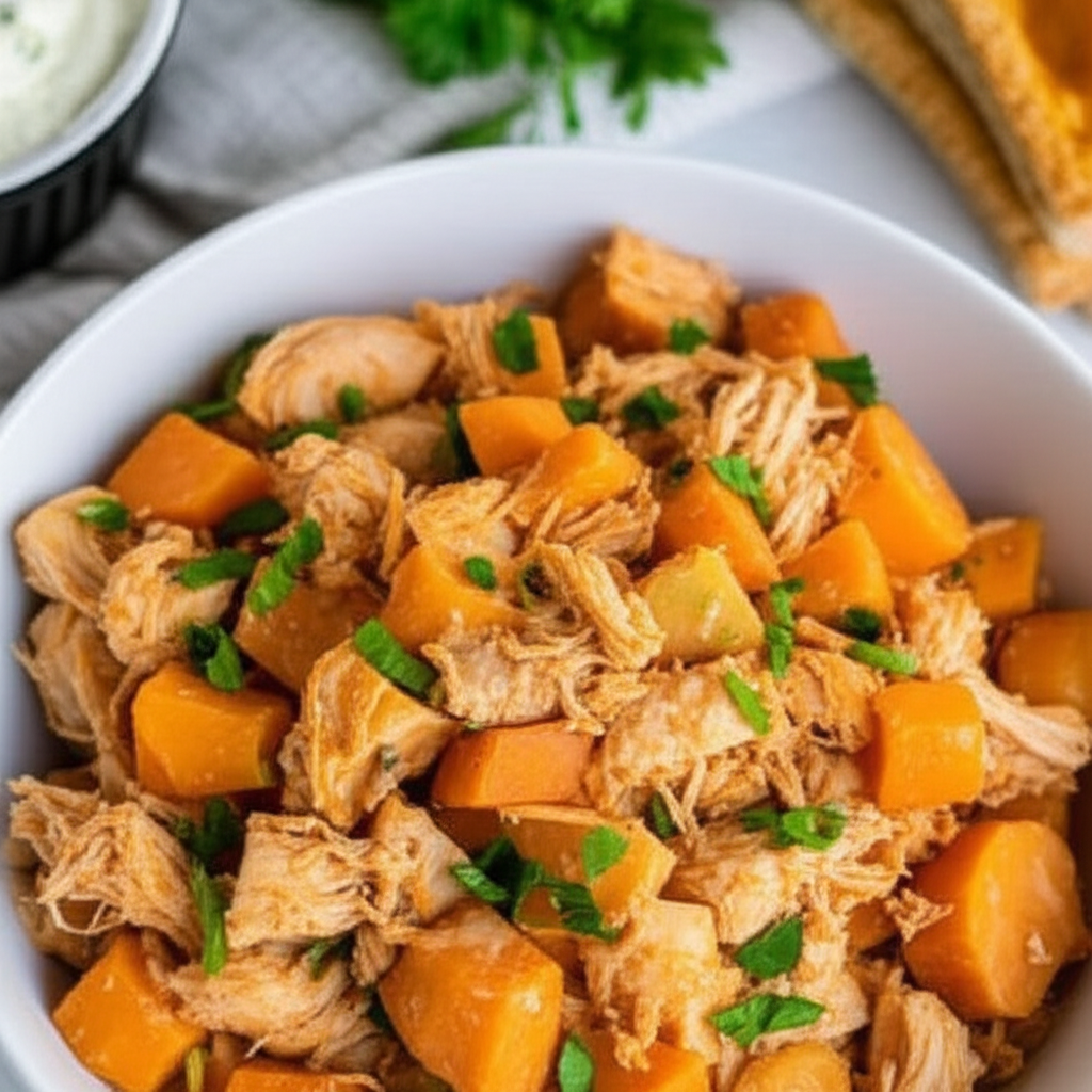 Receita Fácil e Deliciosa: Frango com Batata Doce Caseiro!