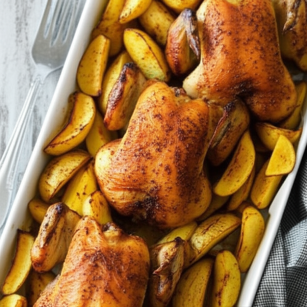 Receita Fácil e Deliciosa: Frango com Batatas Assadas Caseiro