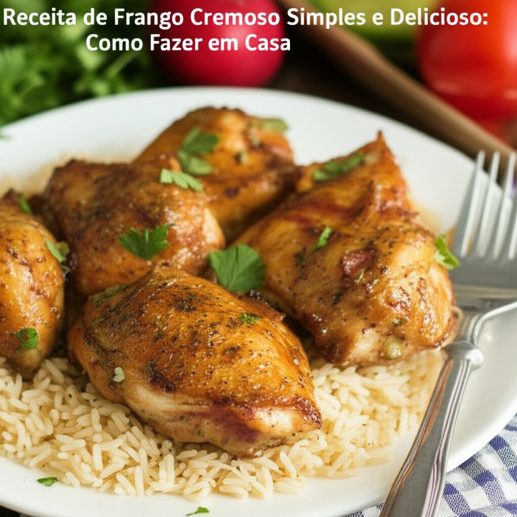 Receita de Frango Cremoso Simples e Delicioso: Como Fazer em Casa