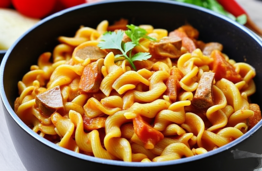Receita Deliciosa de Macarrão com Mandioca e Feijão Caseiro