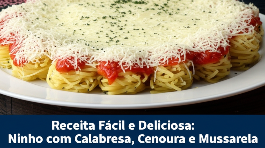 Receita Fácil e Deliciosa: Ninho com Calabresa, Cenoura e Mussarela