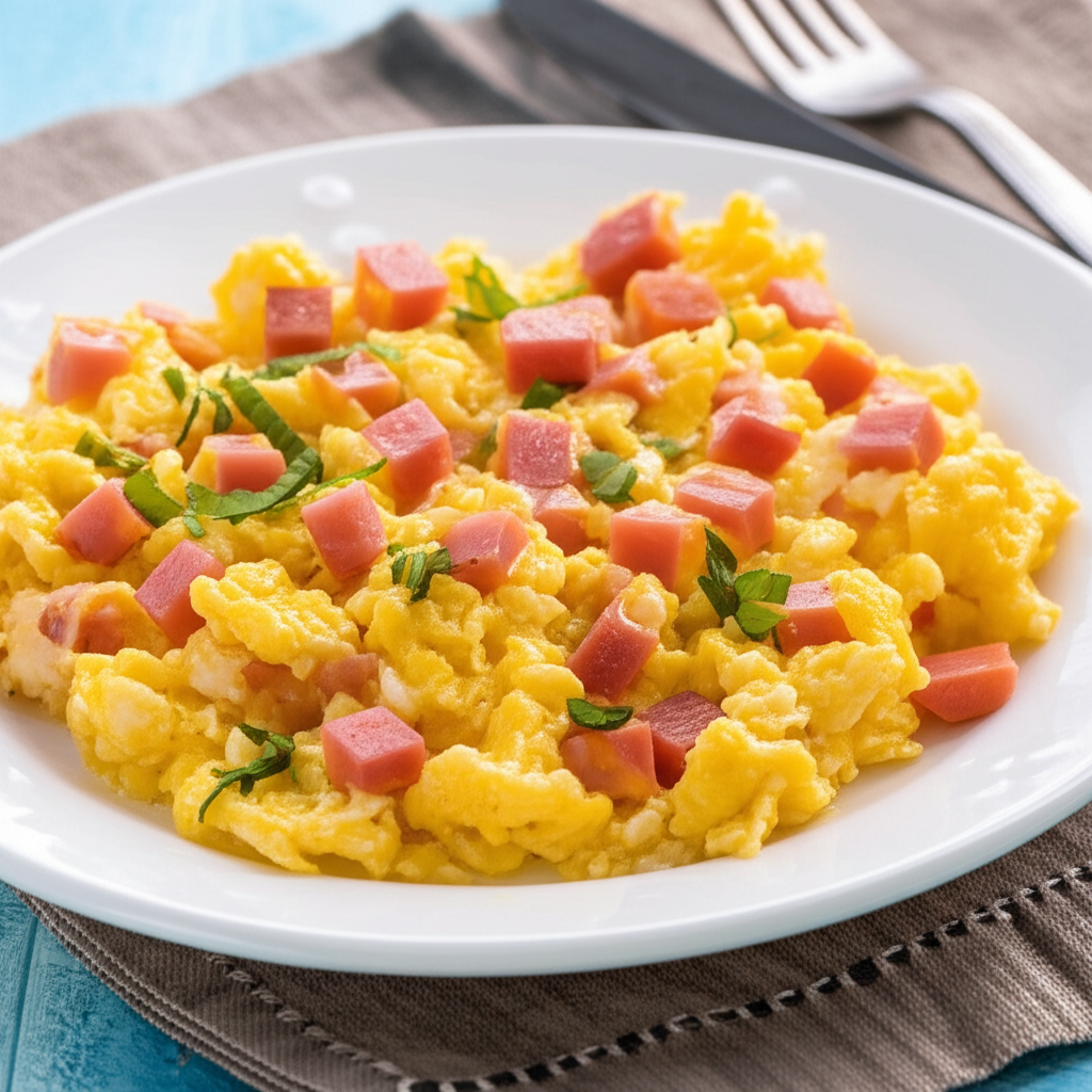 Receita Fácil e Deliciosa de Ovos Mexidos com Mortadela e Queijo