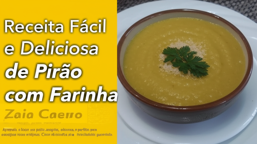 Receita Fácil e Deliciosa de Pirão com Farinha Zaia Caseiro
