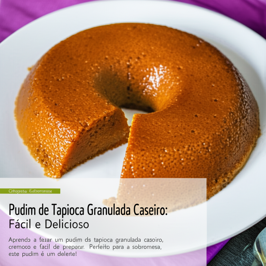 Receita de Pudim de Tapioca Granulada Caseiro: Fácil e Delicioso