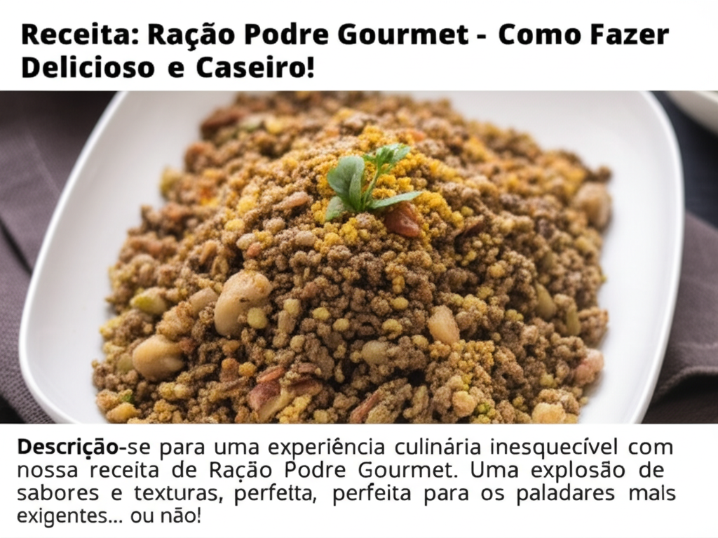 Receita: Ração Podre Gourmet - Como Fazer Delicioso e Caseiro!