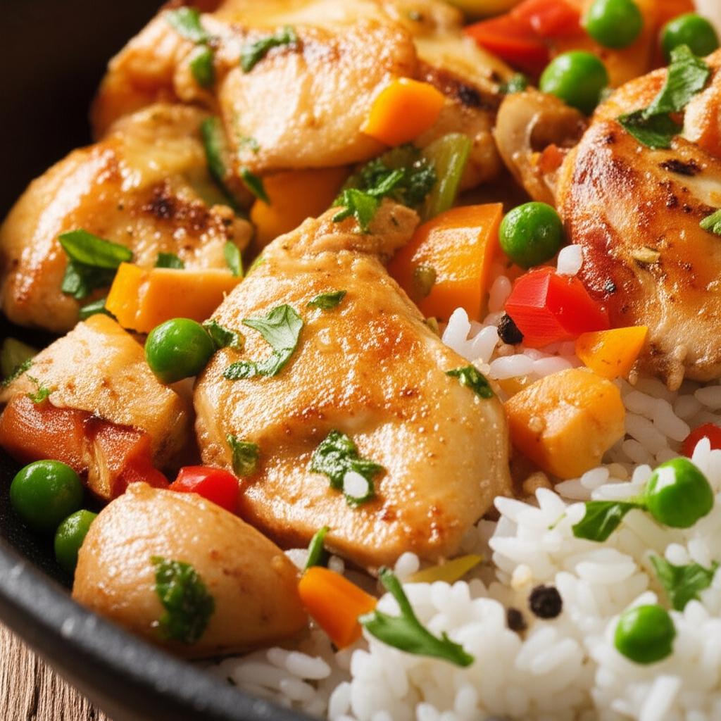 Receita Rápida de Arroz com Frango e Legumes: Fácil e Delicioso!