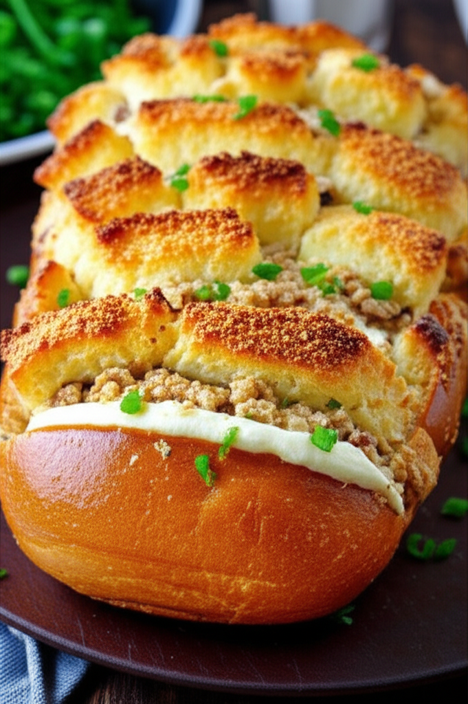Receita Rápida e Deliciosa: Pão Recheado com Carne Moída e Milho