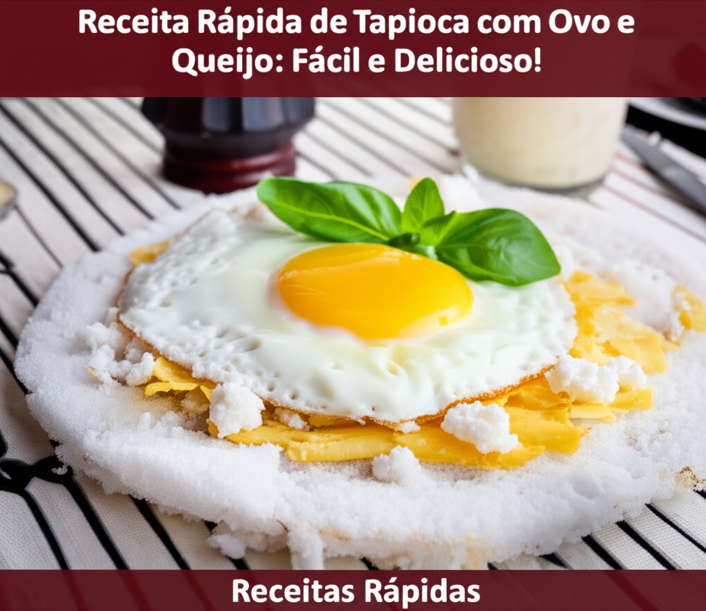 Receita Rápida de Tapioca com Ovo e Queijo: Fácil e Delicioso!