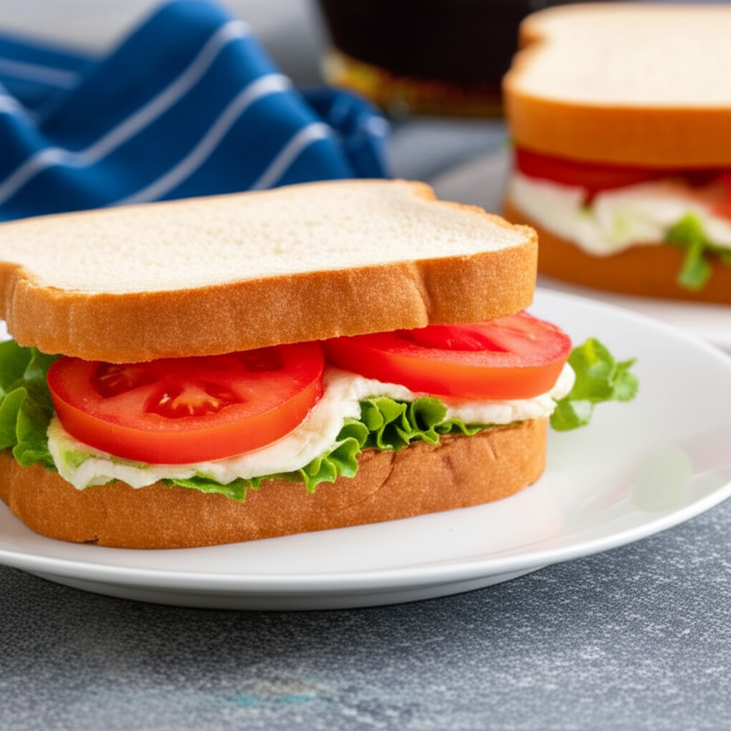 Receita Fácil: Sanduíche Caseiro de Cream Cheese, Tomate e Orégano