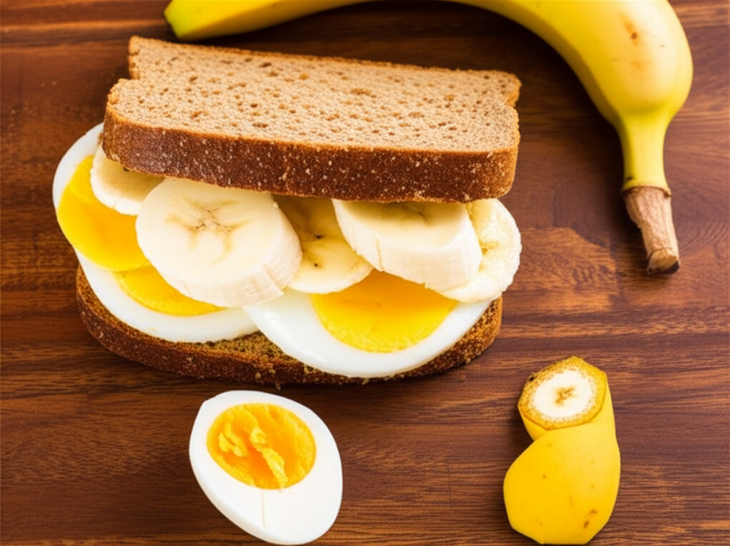 Receita Fácil de Sanduíche Caseiro com Ovo, Banana e Queijo