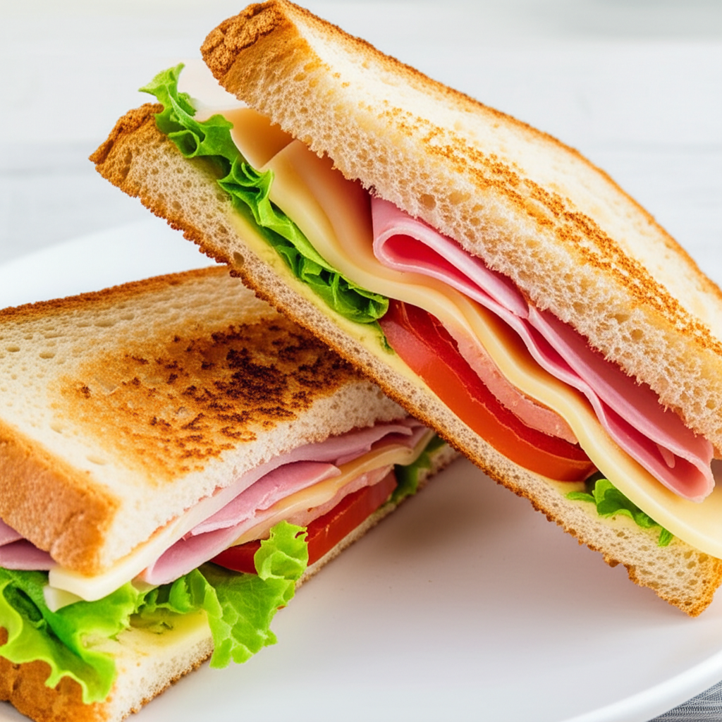 Receita de Sanduíche de Presunto e Queijo Fácil e Delicioso