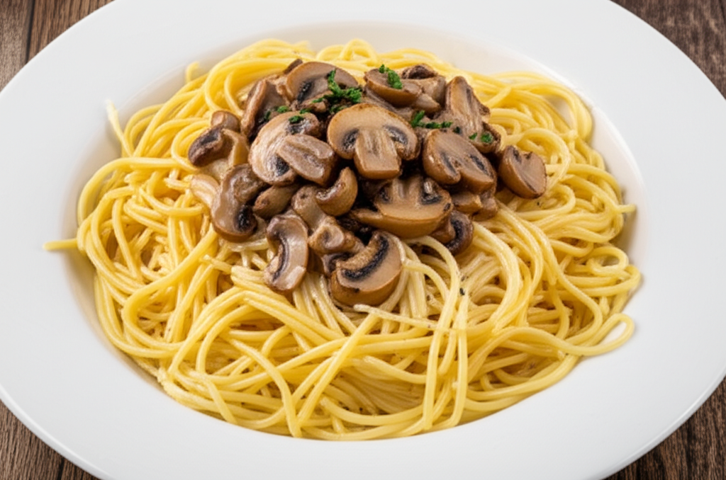 Receita Deliciosa de Talharim com Presunto, Champignon e Molho Branco Caseiro