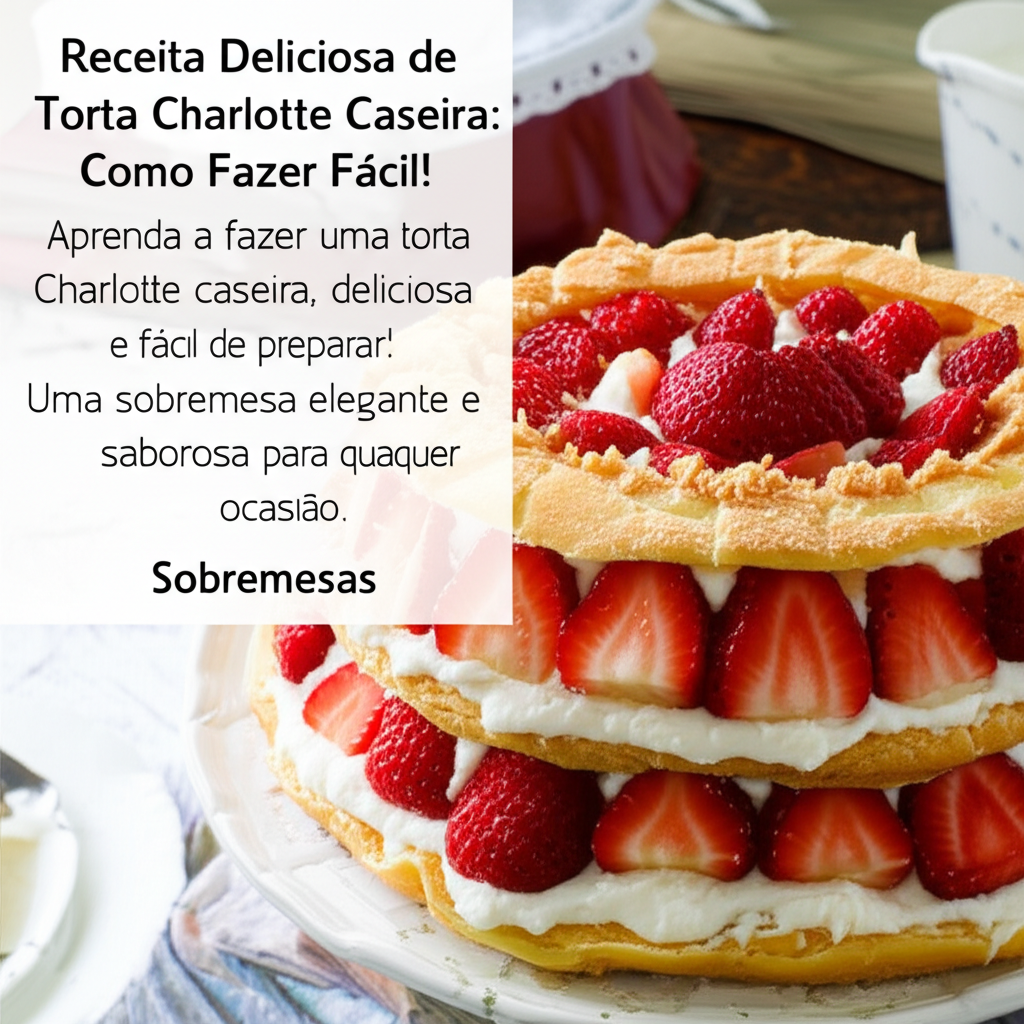 Receita Deliciosa de Torta Charlotte Caseira: Como Fazer Fácil!