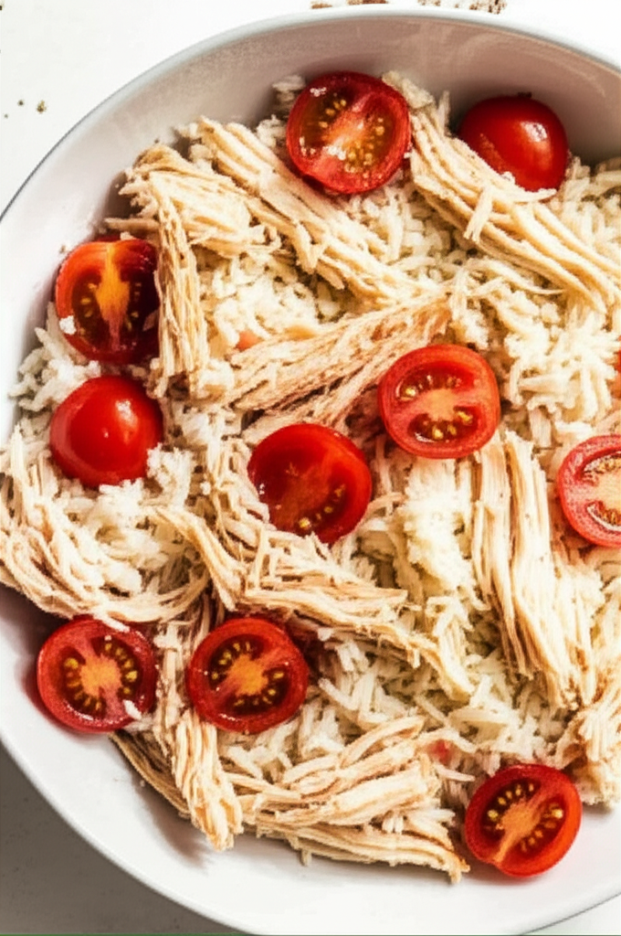 Salada Refrescante de Frango, Arroz e Tomate: Receita Fácil e Saborosa