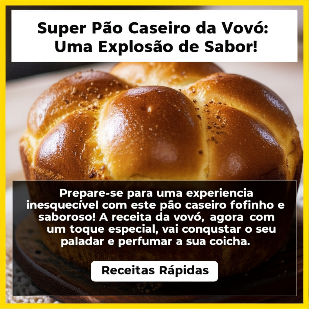 Super Pão Caseiro da Vovó: Uma Explosão de Sabor!