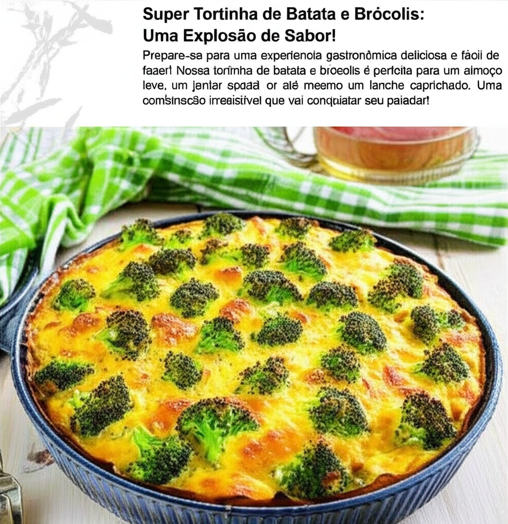 Super Tortinha de Batata e Brócolis: Uma Explosão de Sabor!