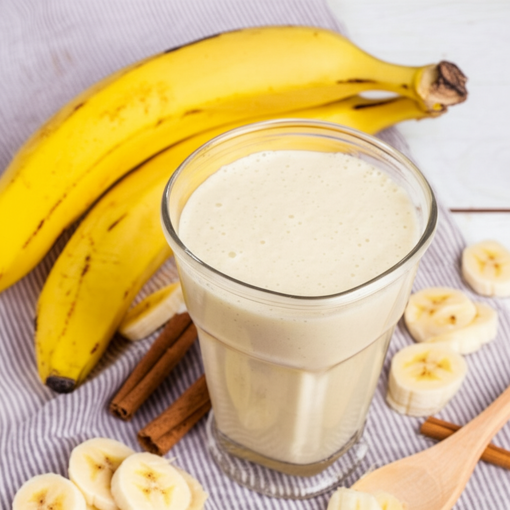 Vitaminada Cremosa de Banana com um Toque de Carinho