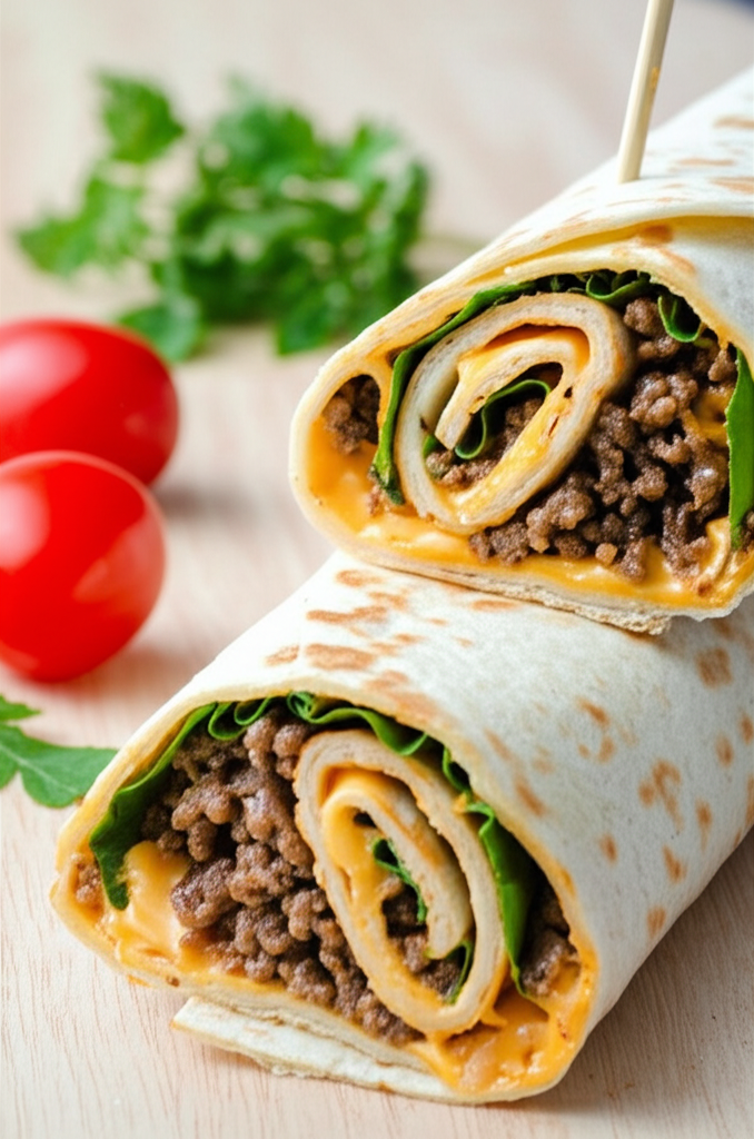 Wrap Delicioso de Carne Moída e Queijo: Rápido e Saboroso!